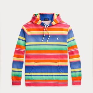 NWT POLO RALPH LAUREN Striped Spa Terry Hoodie